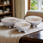White Stallion Clay Bowls - Set of 3
