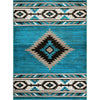 Hacienda Turquoise Rug - 5 x 7