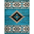 Hacienda Turquoise Rug - 5 x 7