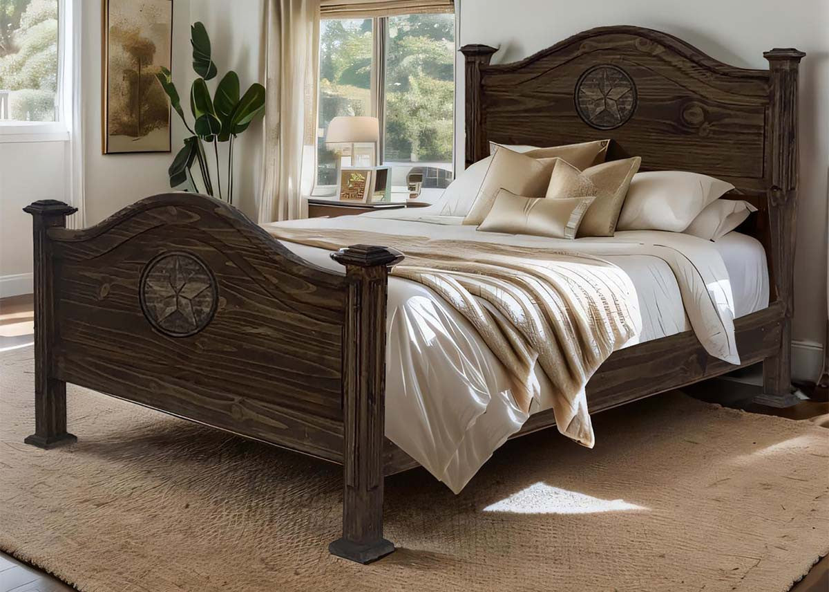 Frankie Star Brown Bed - Full