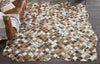 Cowhide Mosaic Rug - Multi Brown - 9 x 13