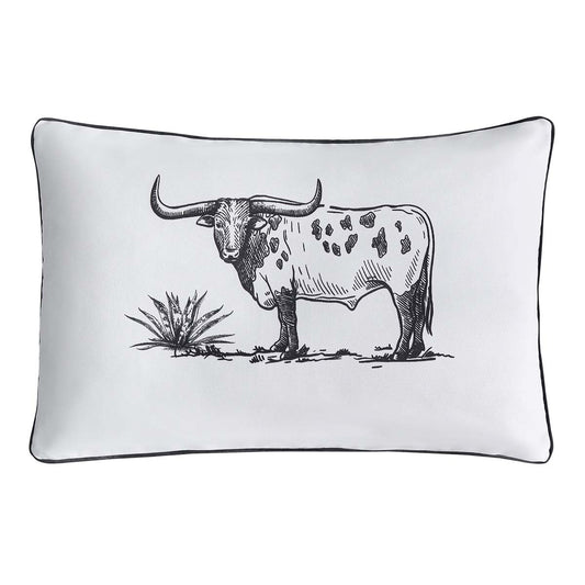 Steer Life Rustic Ranch Pillow