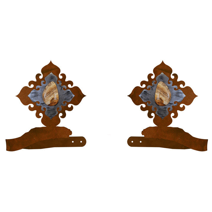 Picture Jasper Stone Tie Backs - Set of 2