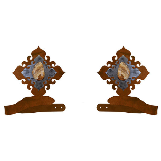 Picture Jasper Stone Tie Backs - Set of 2