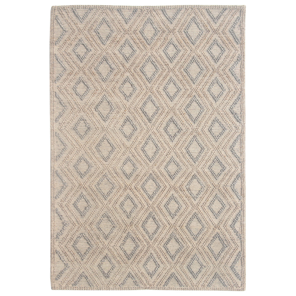 Gray Sand Diamonds Rug - 8 x 11