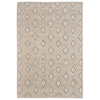 Gray Sand Diamonds Rug - 8 x 11
