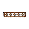 Picture Jasper Stone 34 Inch Pine Hook Shelf