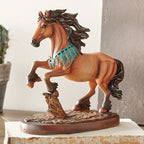 Tribal Warrior Horse Sculpture