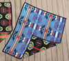 Desert Oasis Throw - Blue & Black