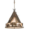 Native Buffalo Teepee Pendant Light