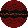 War Path Red Rug - 8 Ft. Round