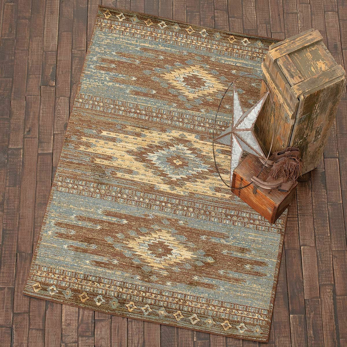 Three Spirits Blue Rug Collection