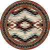 Southwest Sawtooth Rug - 8 Ft. Round