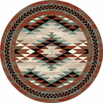 Southwest Sawtooth Rug - 8 Ft. Round