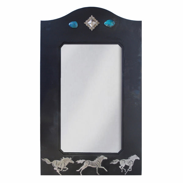 Wild Horses Mirror - 30 Inch