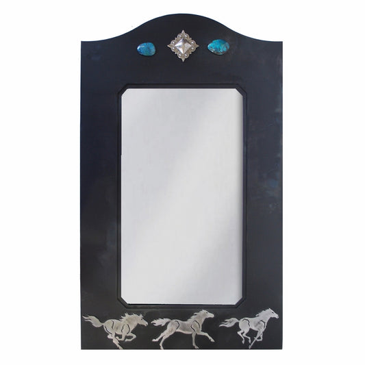 Wild Horses Mirror - 30 Inch