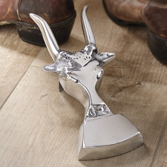Pewter Bull Boot Jack