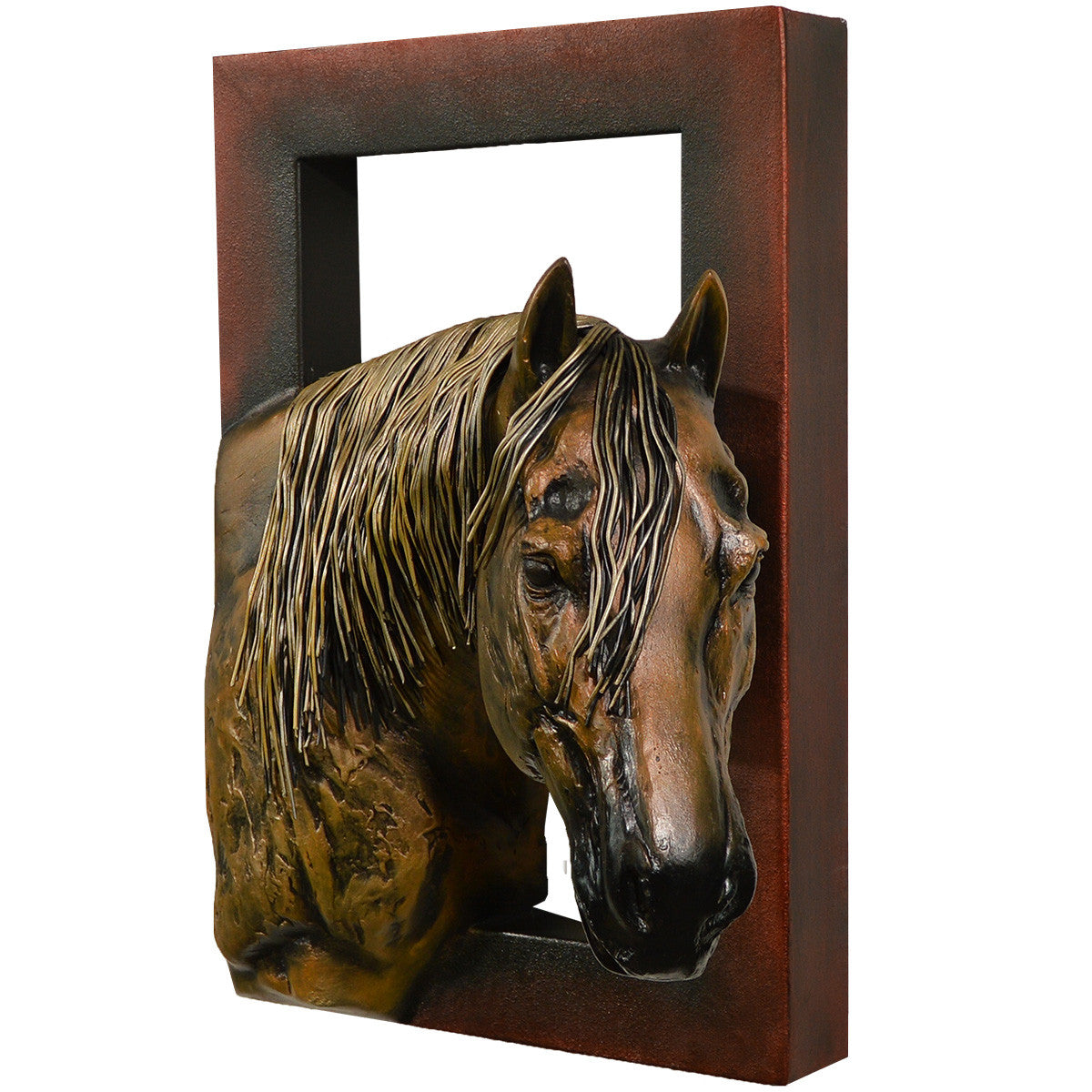 Gallant Quarter Horse Wall Sculpture