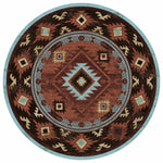 Whiskey River Rust Rug - 8 Ft. Round