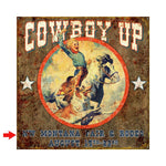 Cowboy Up Personalized Sign - 28 x 28