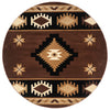 Star Vision Brown Rug - 8 Ft. Round