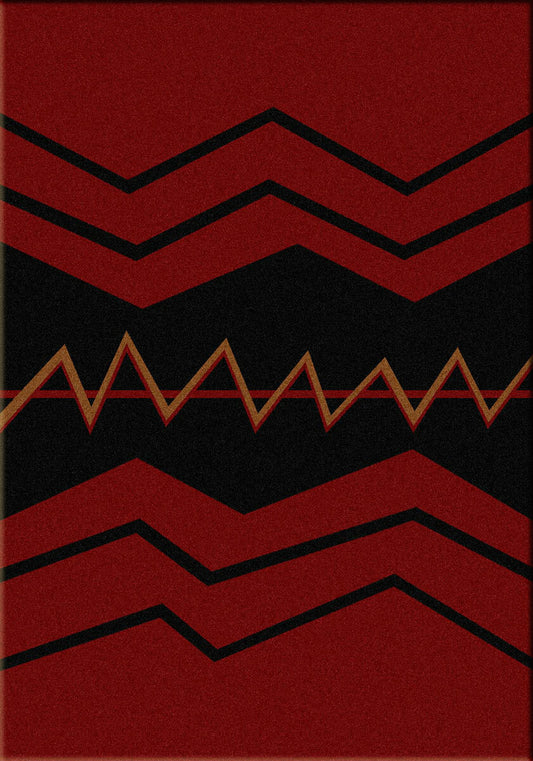 War Path Red Rug - 4 x 5