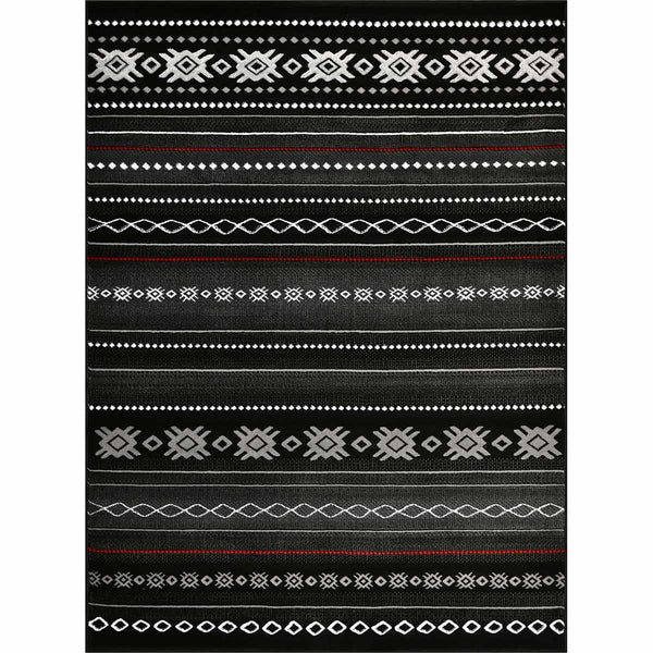 Mexicali Black Rug - 5 x 7