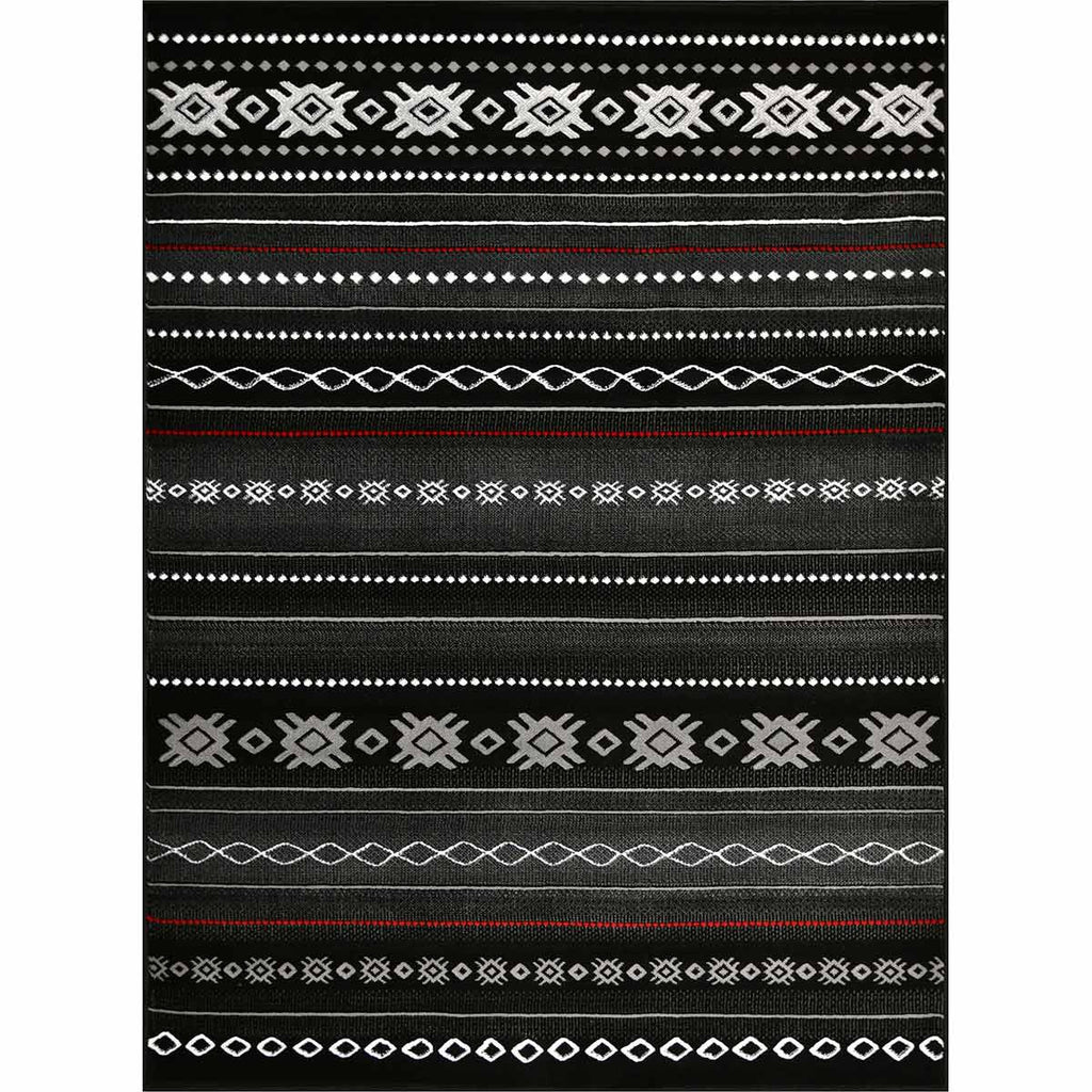 Mexicali Black Rug - 5 x 7
