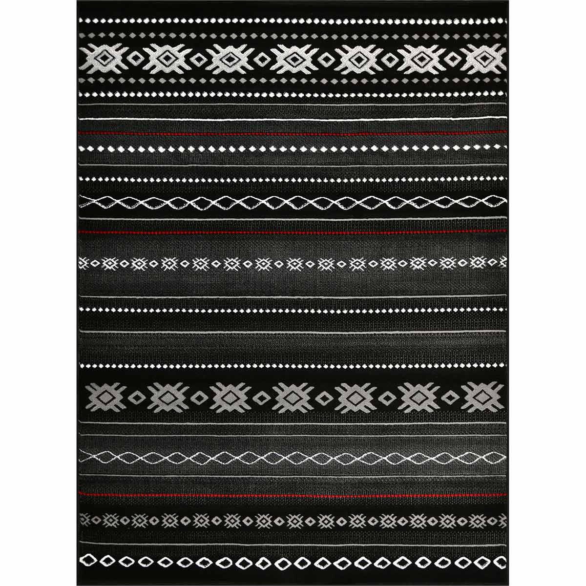 Mexicali Black Rug - 5 x 7