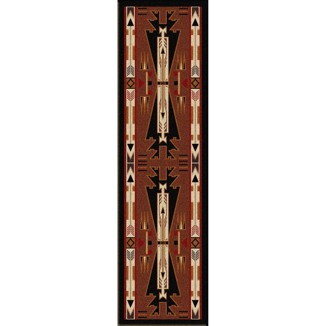 Horse Blanket Brown Rug - 2 x 8