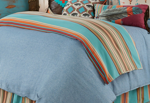 Free Spirit Stripe Duvet Cover - Queen - OVERSTOCK
