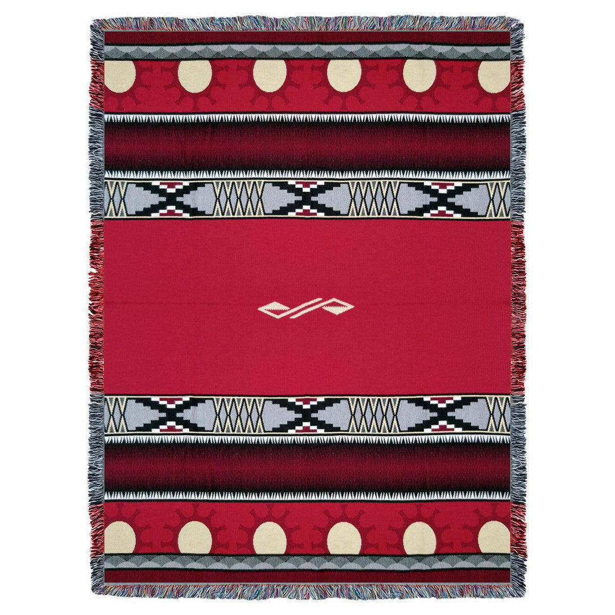 Concho Springs Red Tapestry Throw