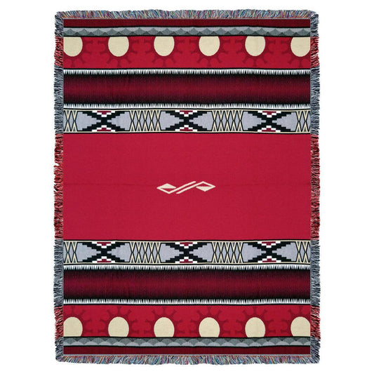 Concho Springs Red Tapestry Throw