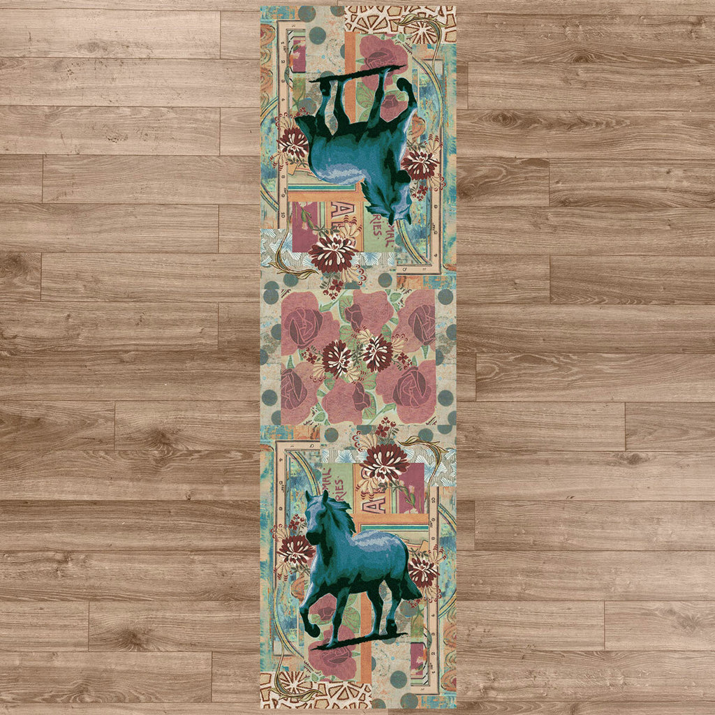 Blue Horse Rug - 2 x 8