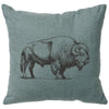 Buffalo Linen Pillow - Ocean