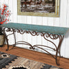 Rustic Turquoise Sofa Table