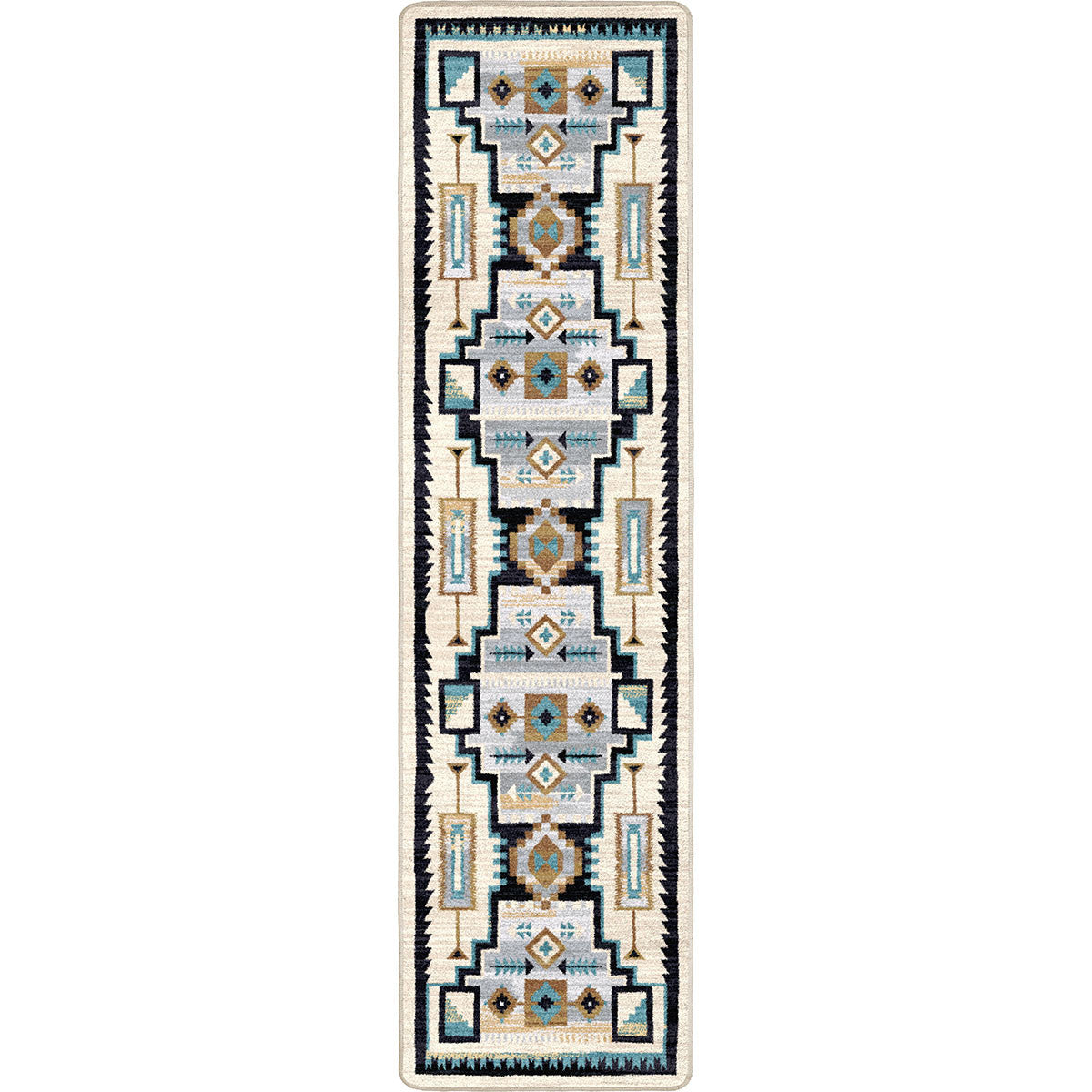 Crosswinds Turquoise Rug - 2 x 12