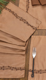 Cowboy Barbed Wire Table Runner - 54 Inch