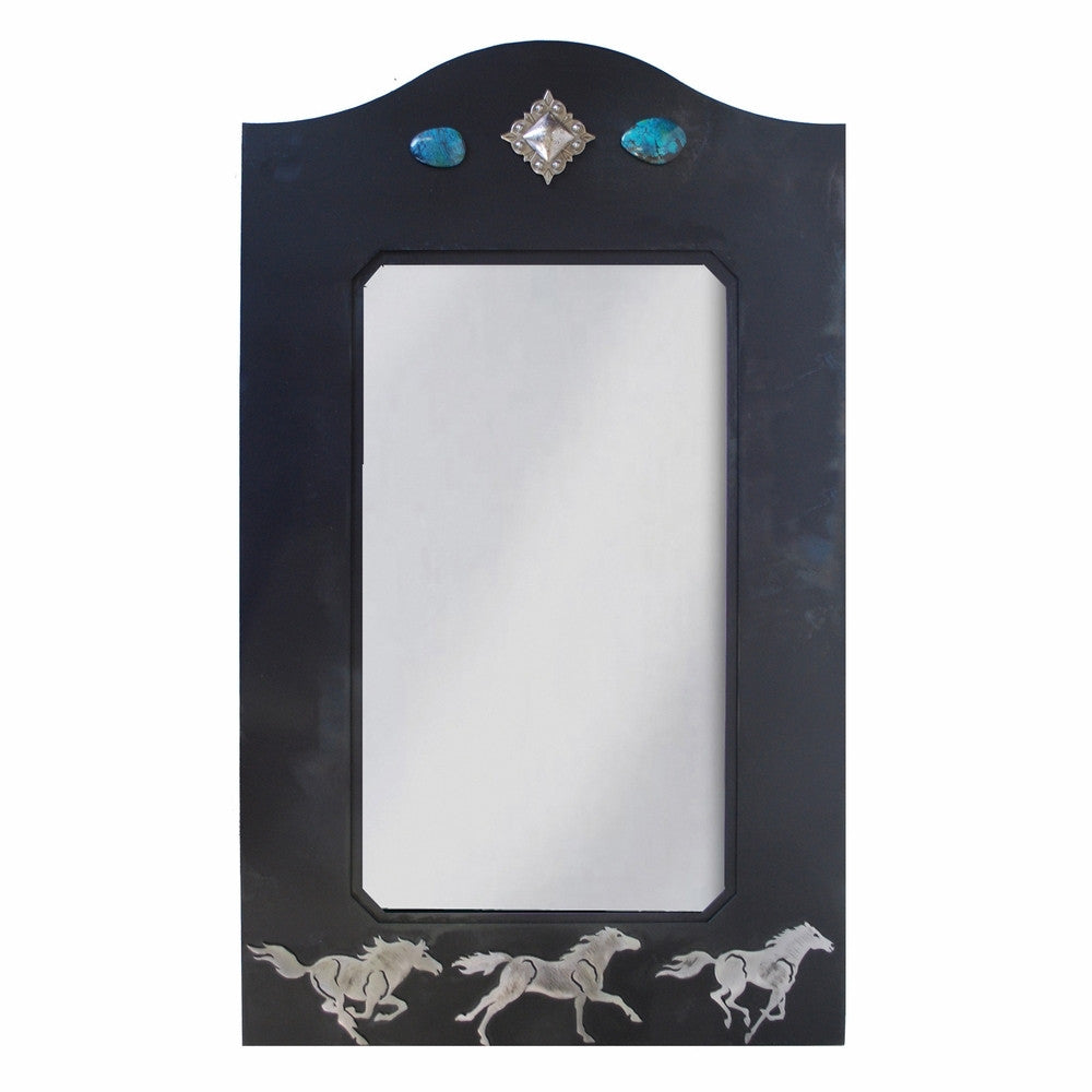 Wild Horses Mirror - 36 Inch
