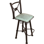 Coronado Swivel Barstool - Colonial Turquoise
