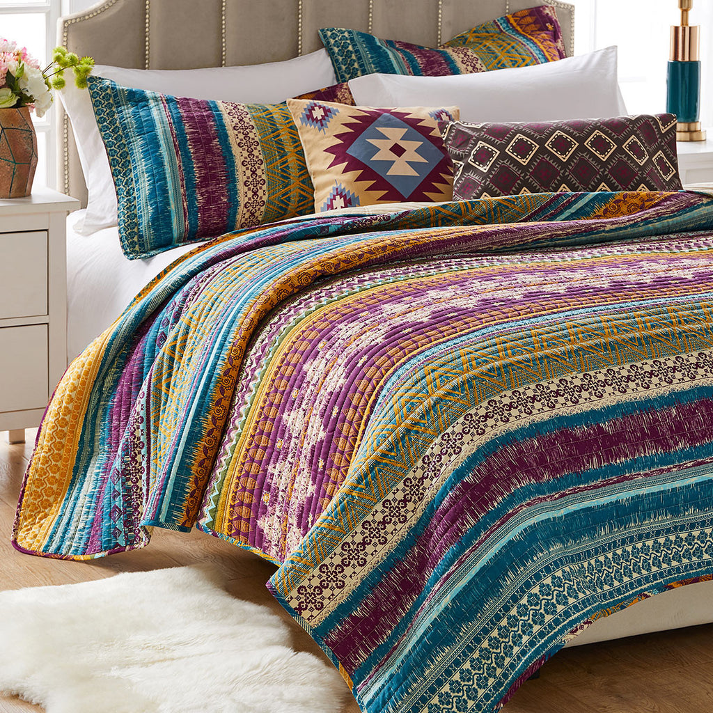 Fuchsia Tribal 5 Piece Bonus Set - Full/Queen