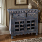 Snohomish Carved Cabinet - Black