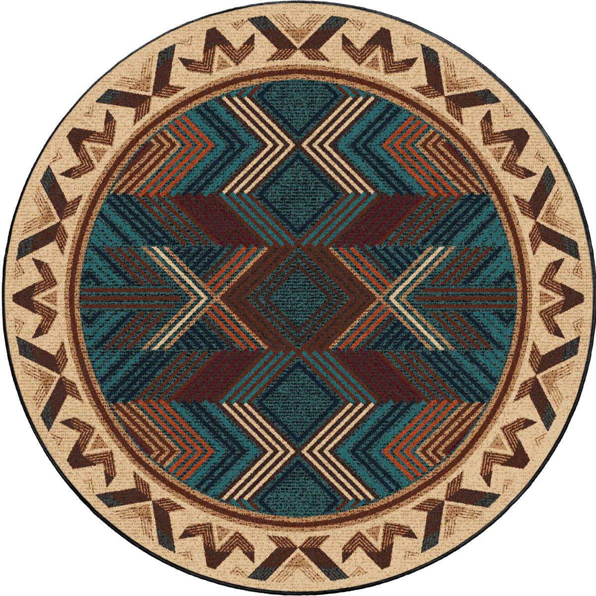 Aztec Mesa Rug - 8 Ft. Round