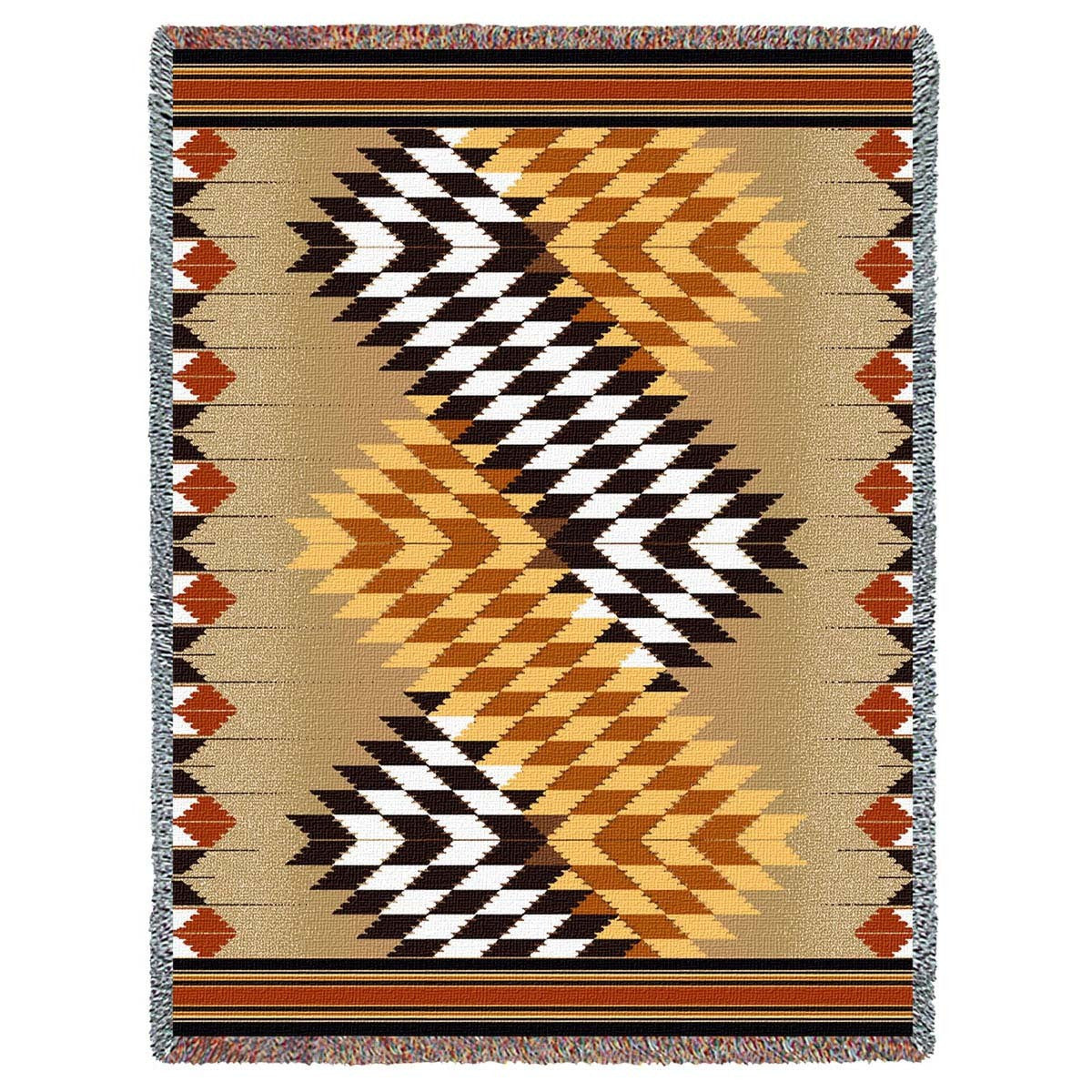 Whirlwind Sand Tapestry Throw