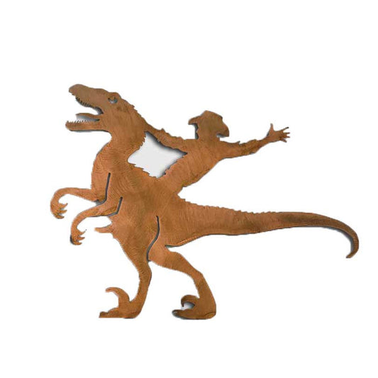 T-Rex Cowboy Cutout Wall Art