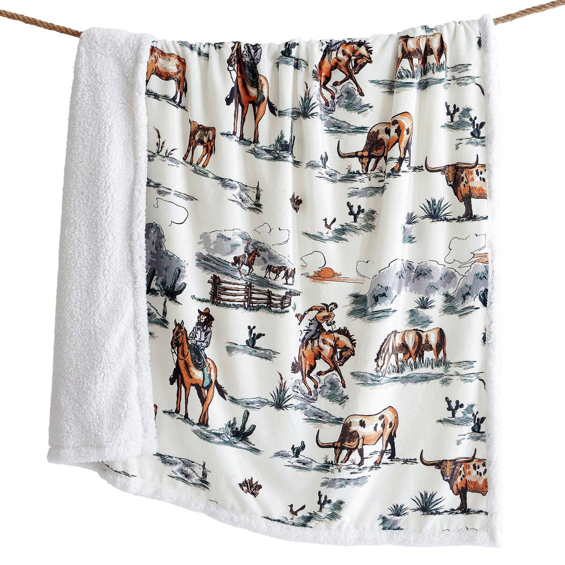 Ranch Days Sherpa Throw