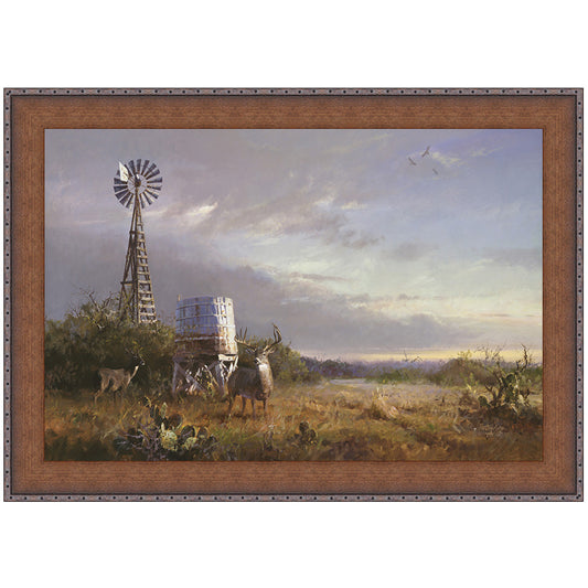 Windmill Deer Canvas Art