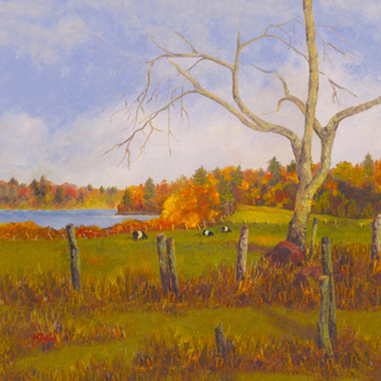 Autumn by the Lake Canvas Art