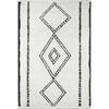 Triple Diamond Ivory Rug - 3 x 5