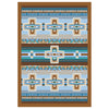 Canyon Cross Blue Rug - 3 x 4